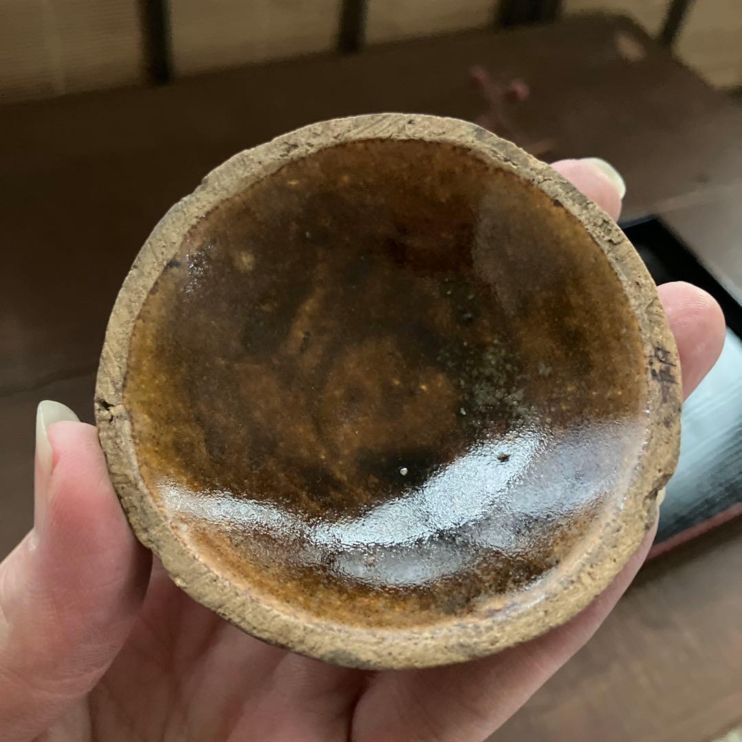 希少　初期伊万里　蛸唐草　紅皿　豆皿 小皿　飴釉 古美術 古道具 アンティーク