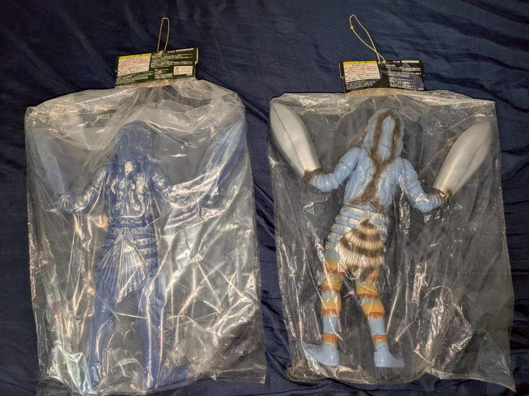 【未開封】バルタン星人＆分身クリア ビッグサイズソフビフィギュア 2体セット