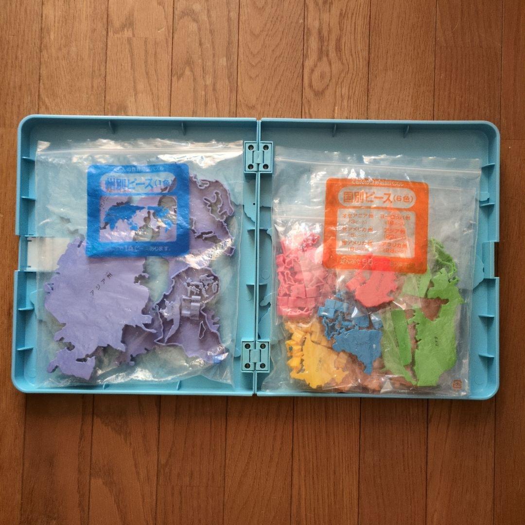 くもん日本地図パズル世界地図パズル