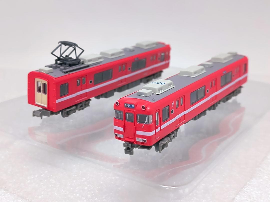 【美品】鉄コレ 324324 名鉄6000系 白帯復刻 6011編成 2両セット