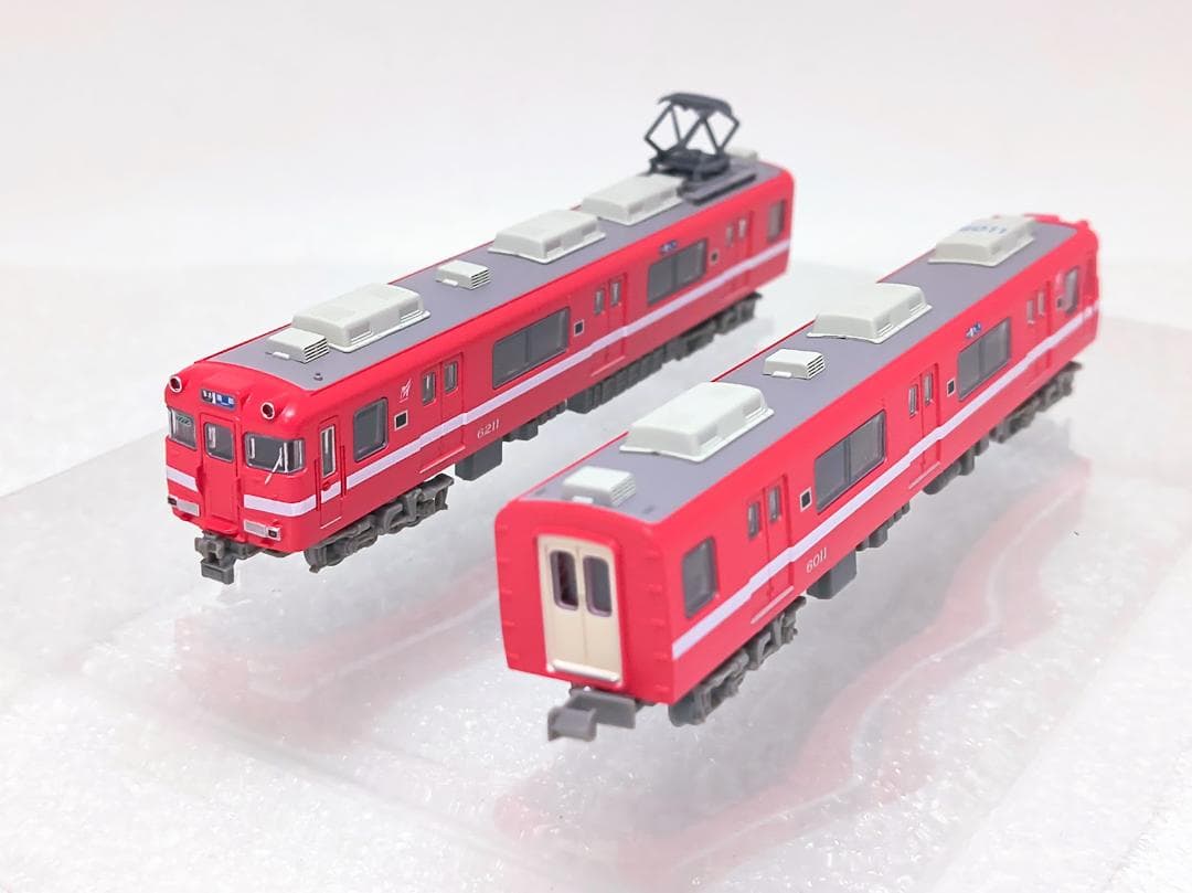 【美品】鉄コレ 324324 名鉄6000系 白帯復刻 6011編成 2両セット