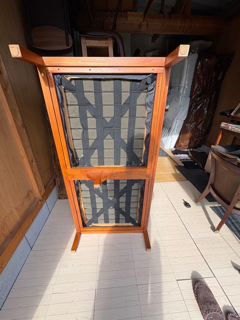 スキャンテーク　ソファ チーク材　LINEAR リニア　交換用カバー付