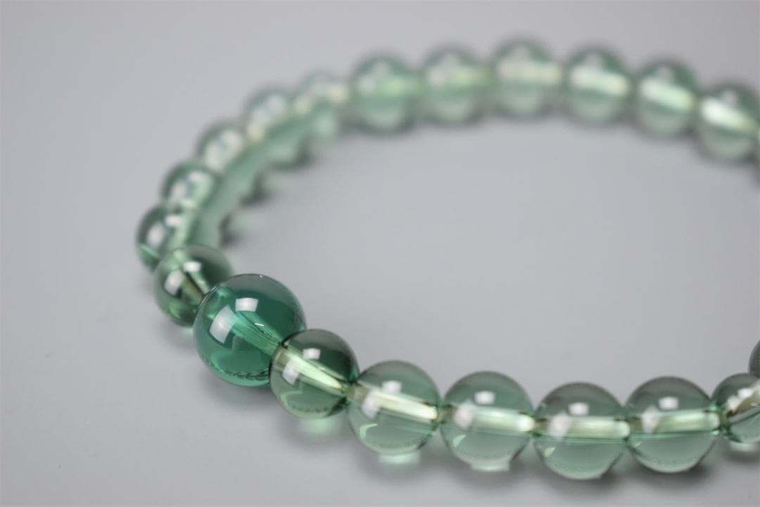 腕輪念珠　ブレスレット　グリーンクォーツ