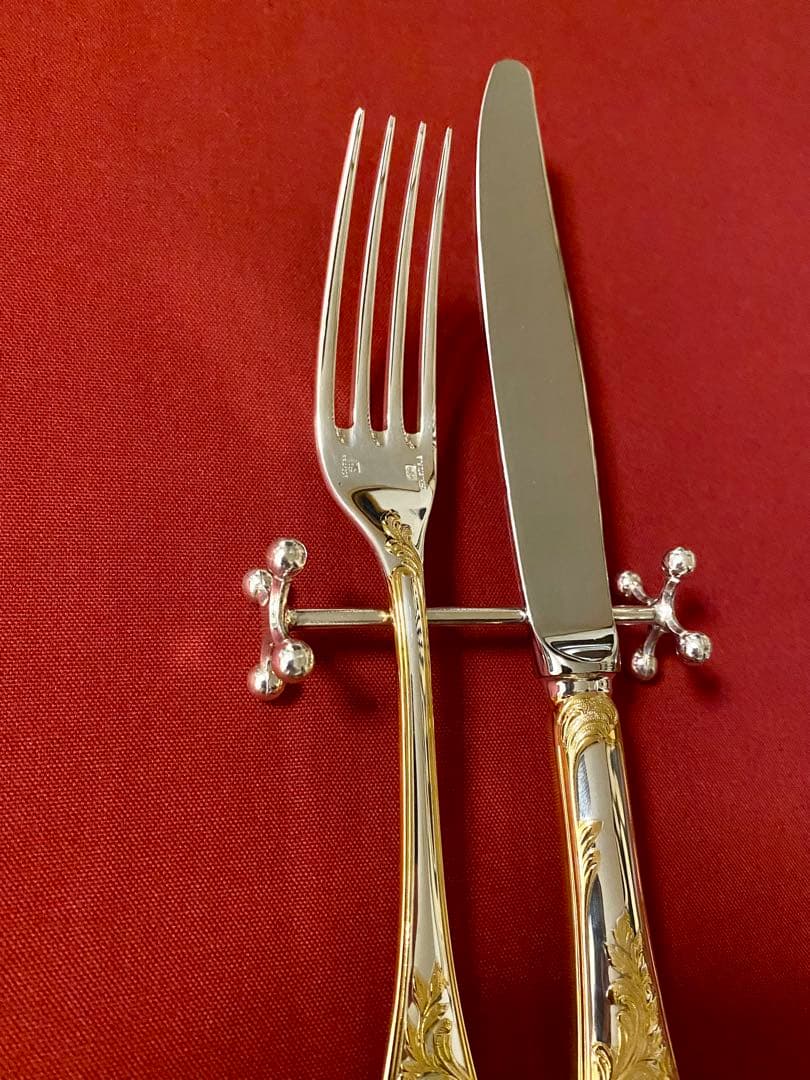 【☆レアアイテム☆特別感を演出】クリストフル ブール ナイフレスト 4本セット