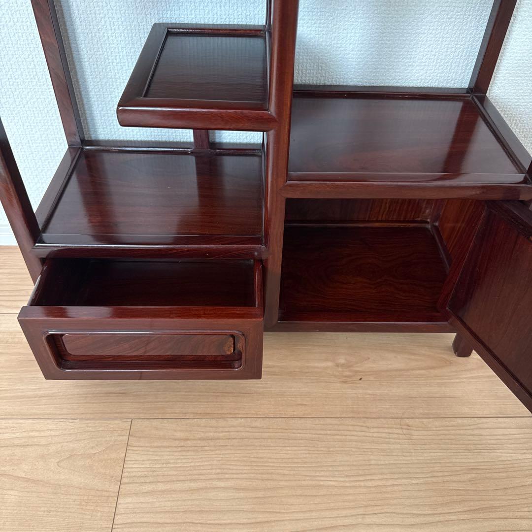 【美品】茶箪笥 飾り棚 和家具 引き出し付き