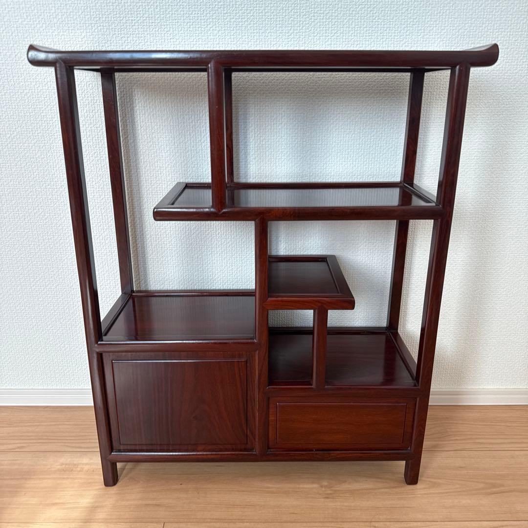 【美品】茶箪笥 飾り棚 和家具 引き出し付き