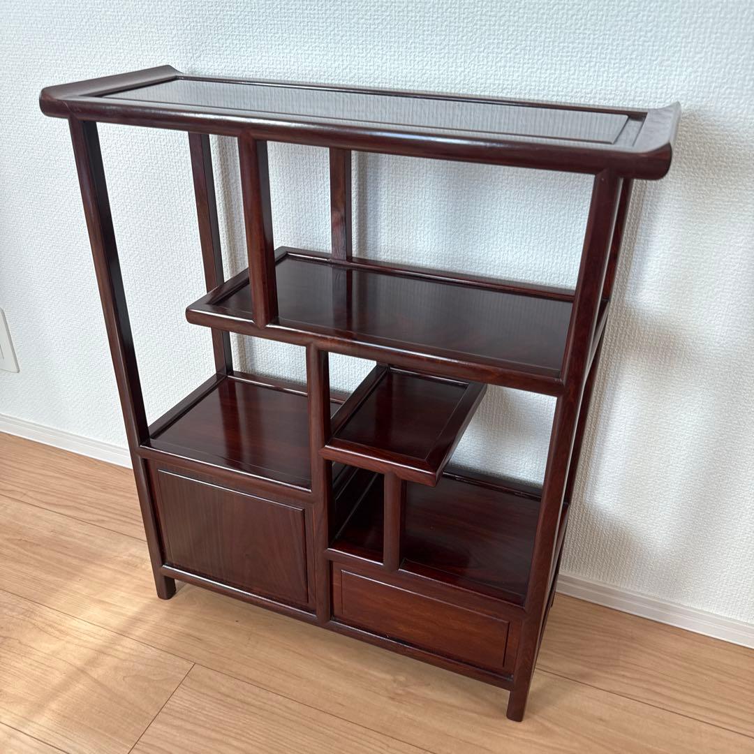 【美品】茶箪笥 飾り棚 和家具 引き出し付き