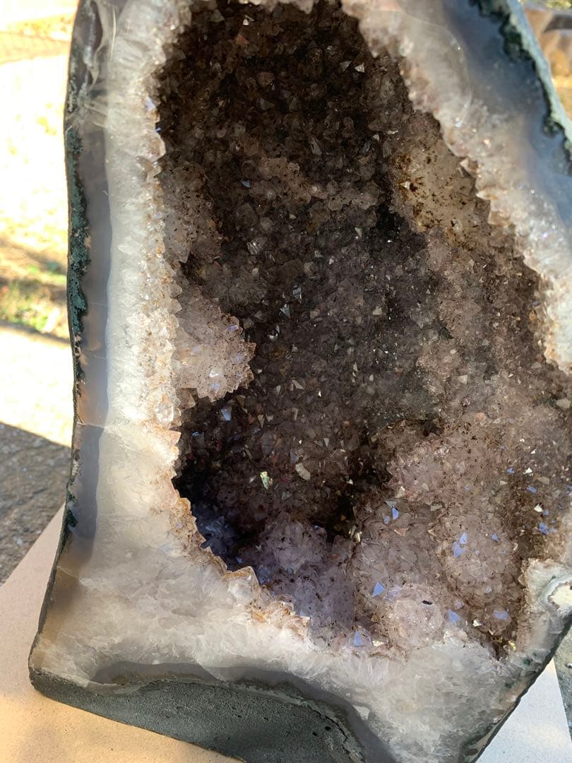 ブラジル産 フラワーアメジストドーム