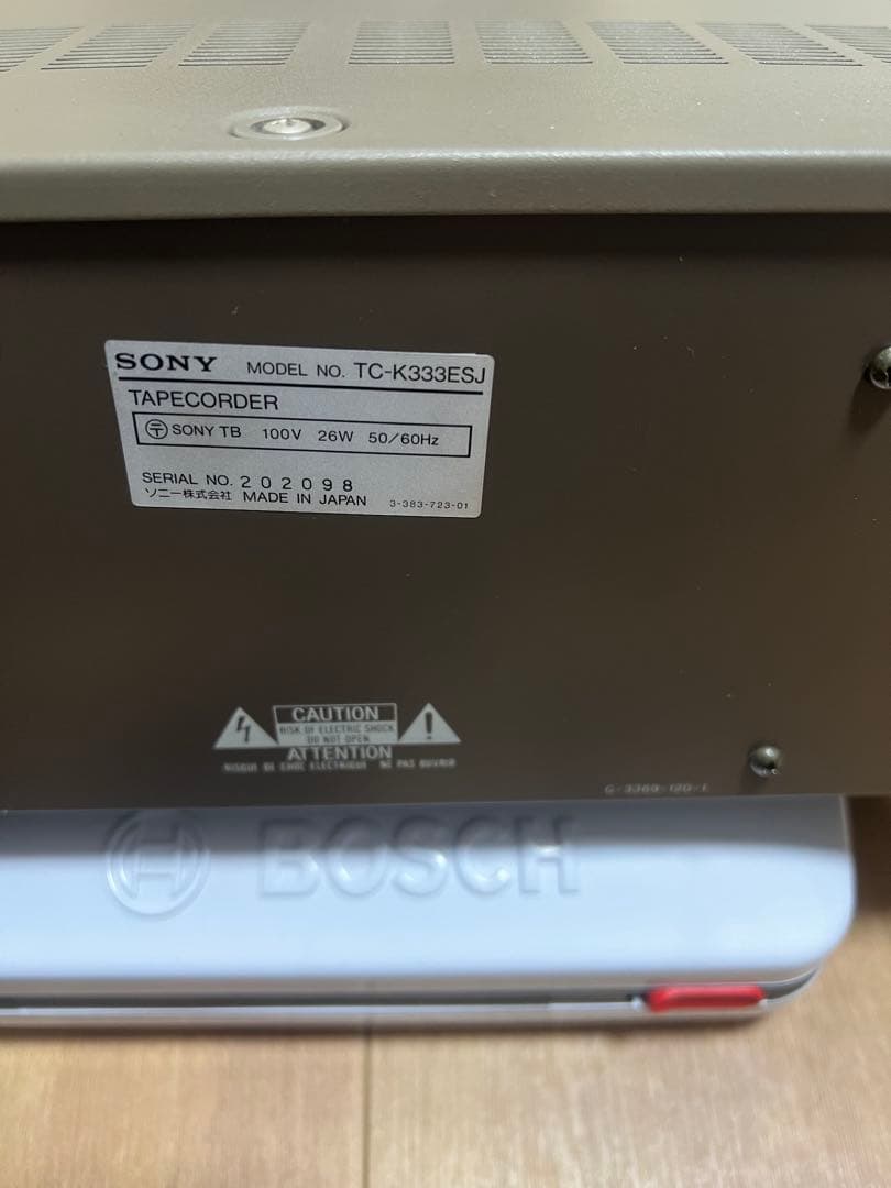 SONY ソニー TC-K333ESJ ステレオカセットデッキ