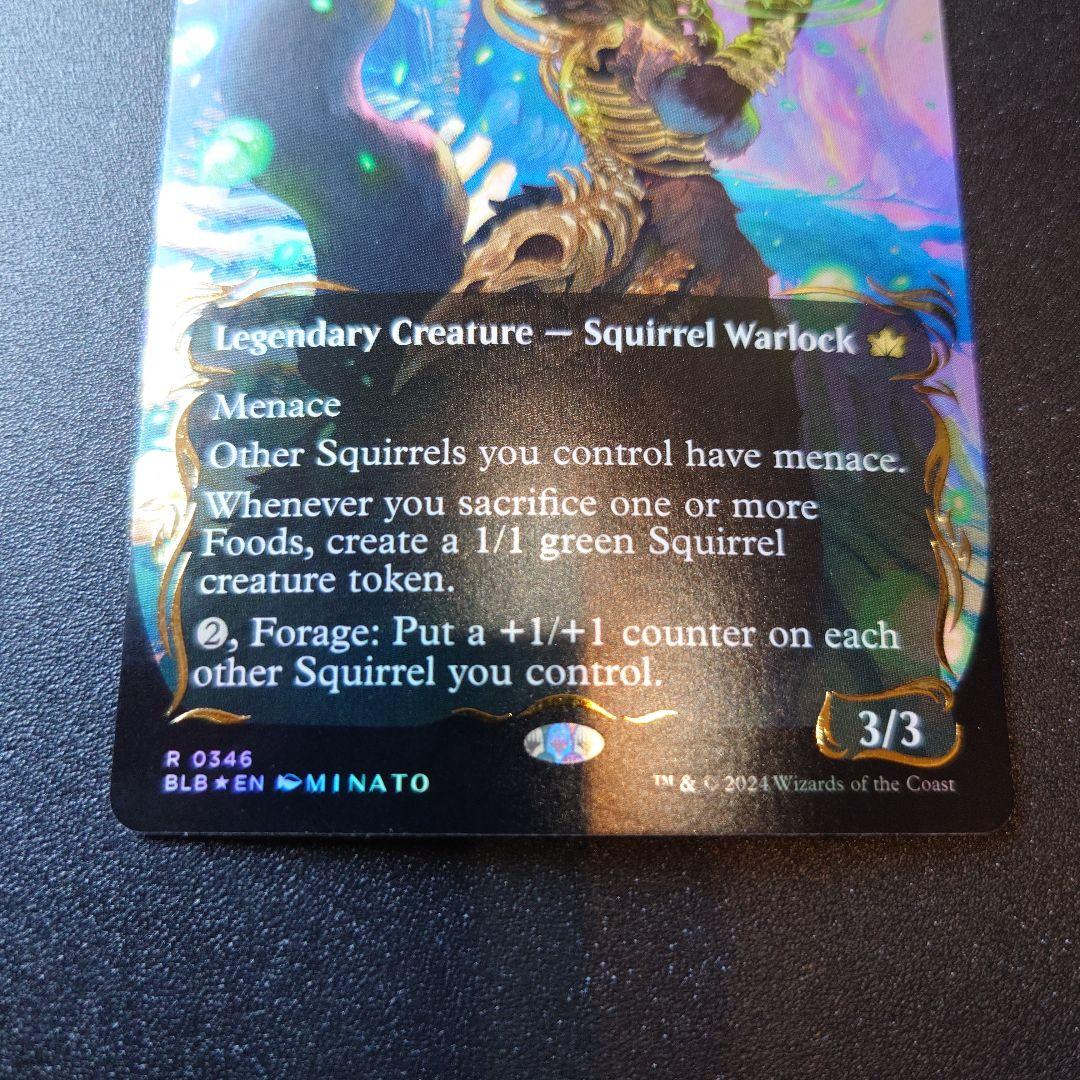 種選奴、カメリア レイズドfoil 英語版 MTG BLB ボーダーレス