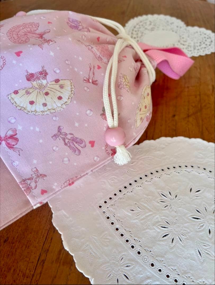 入園入学3点セット♡レッスンバッグ　体操服入れ上靴入れ　ゆめかわ♡女の子♡ピンク