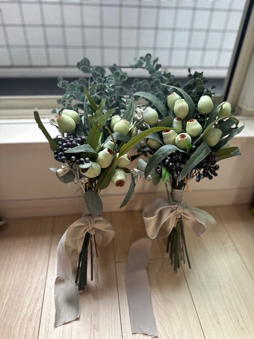 ウェディングブーケ 2点 アーティフィシャルフラワー