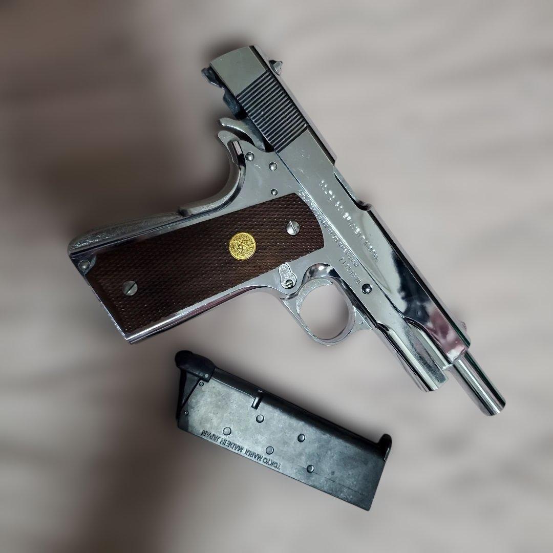 東京マルイ コルトガバメント ニッケルフィニッシュモデル