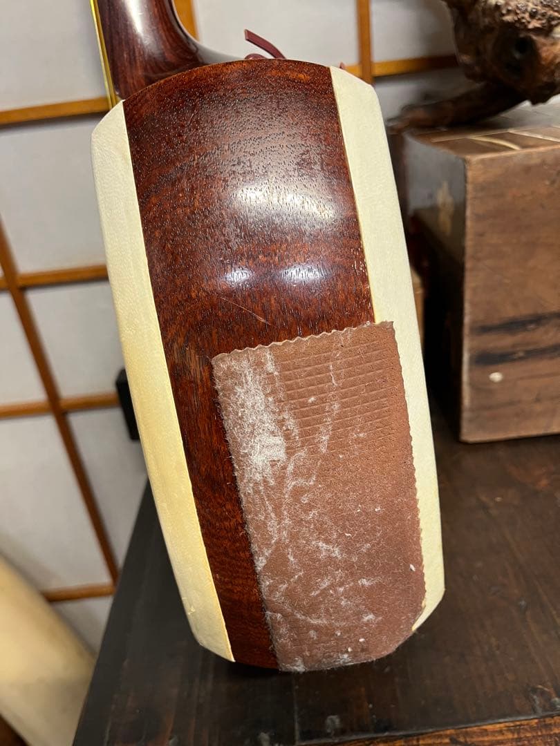 古い三味線　綾杉胴