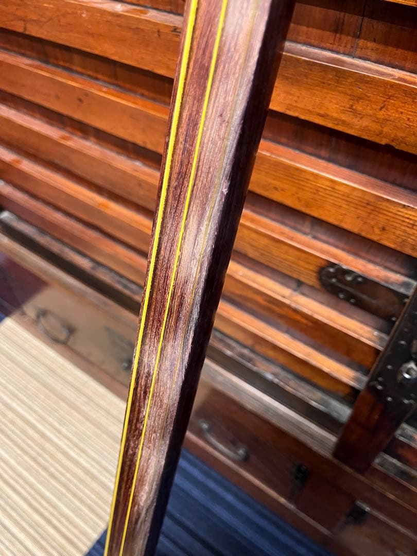 古い三味線　綾杉胴