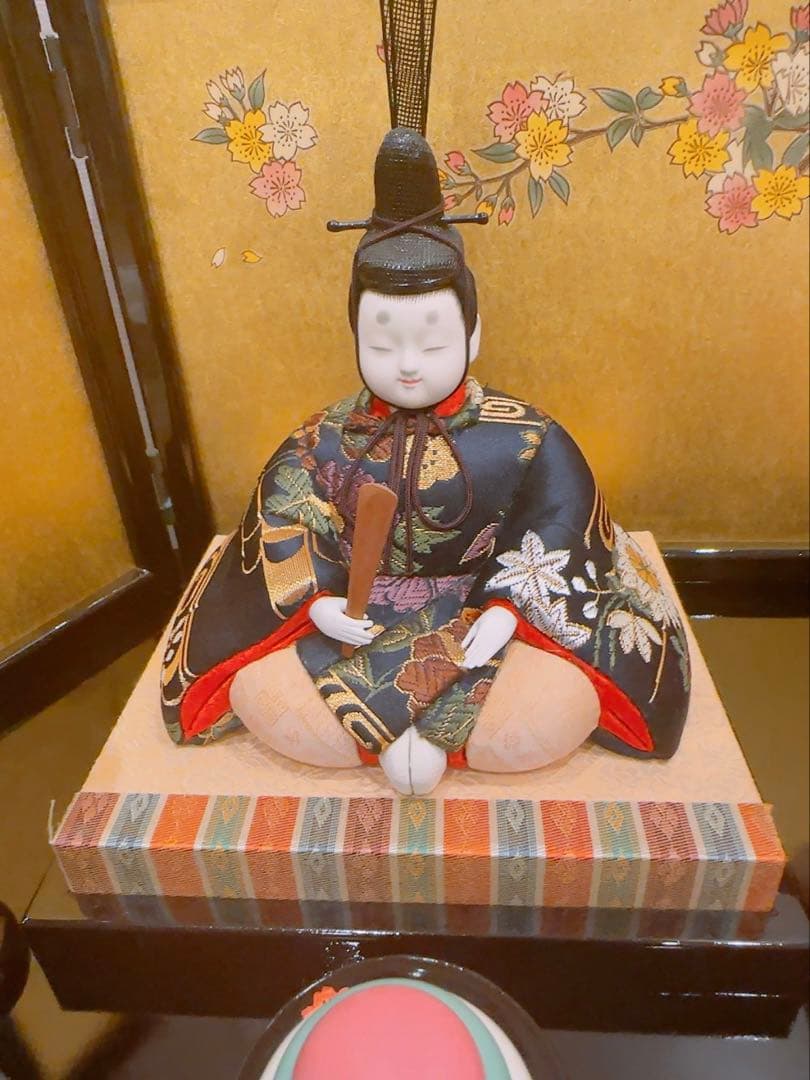 【美品】　真多呂人形　雛人形　五人飾り　真多呂監修　寿宝雛　江戸木目込み