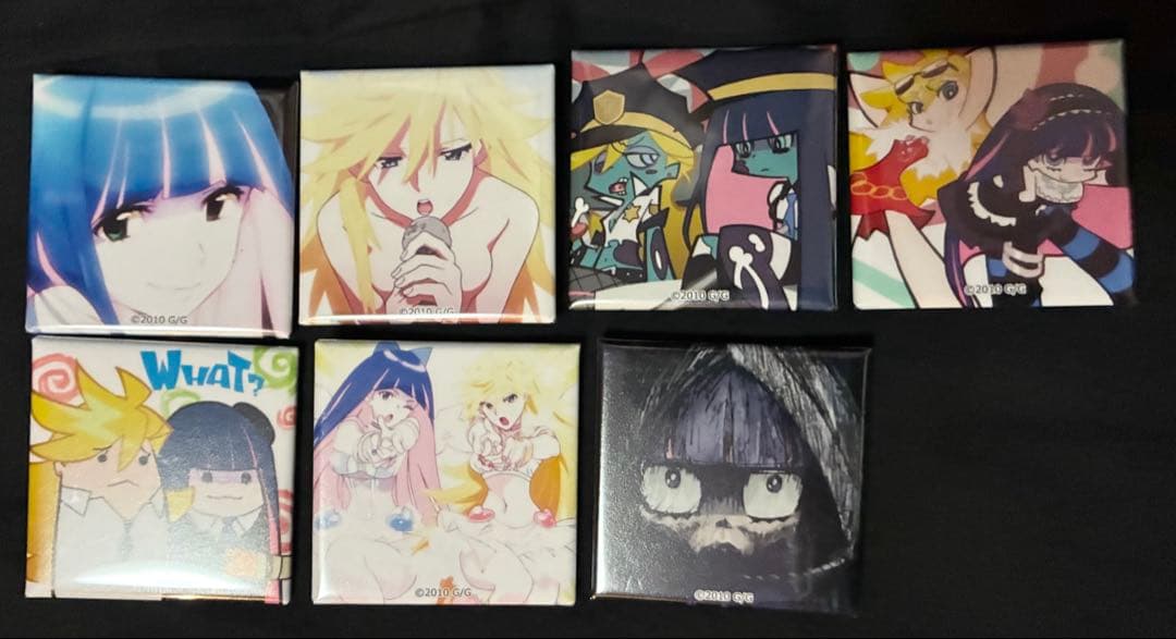 パンティ&ストッキングwithガーターベルト スクエア缶バッジ　7個セット