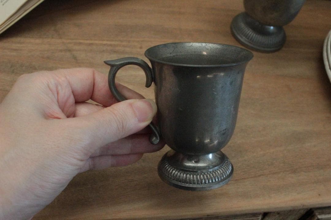 étain エタンティーカップ/フランスアンティーク・無骨