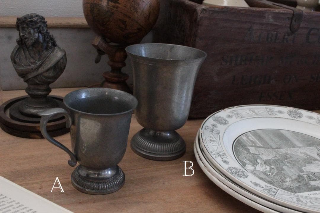 étain エタンティーカップ/フランスアンティーク・無骨