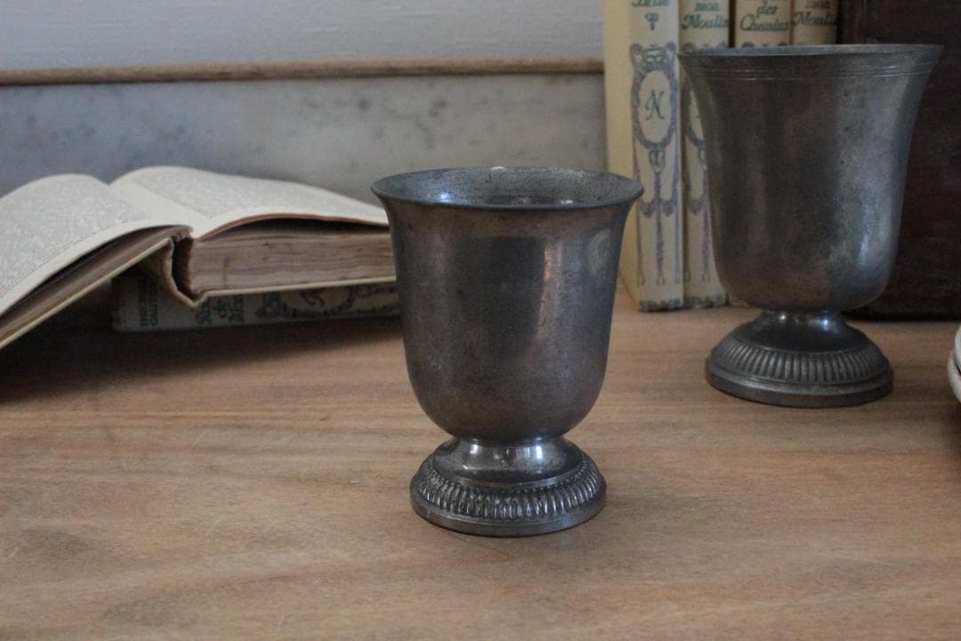 étain エタンティーカップ/フランスアンティーク・無骨