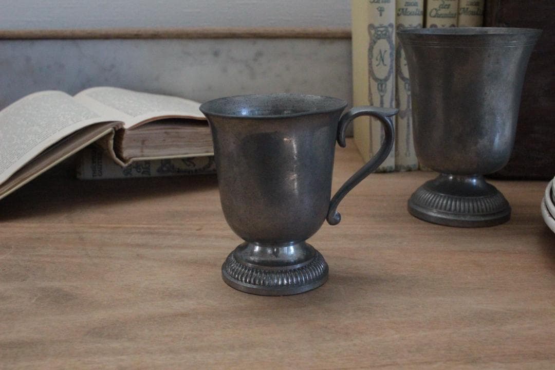 étain エタンティーカップ/フランスアンティーク・無骨