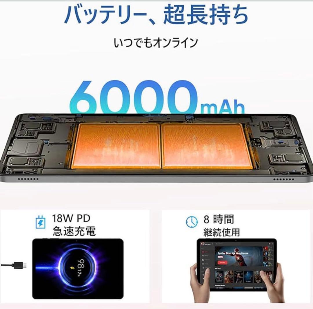 Android 16 タブレット 10インチ 24GB+64GB+2TB