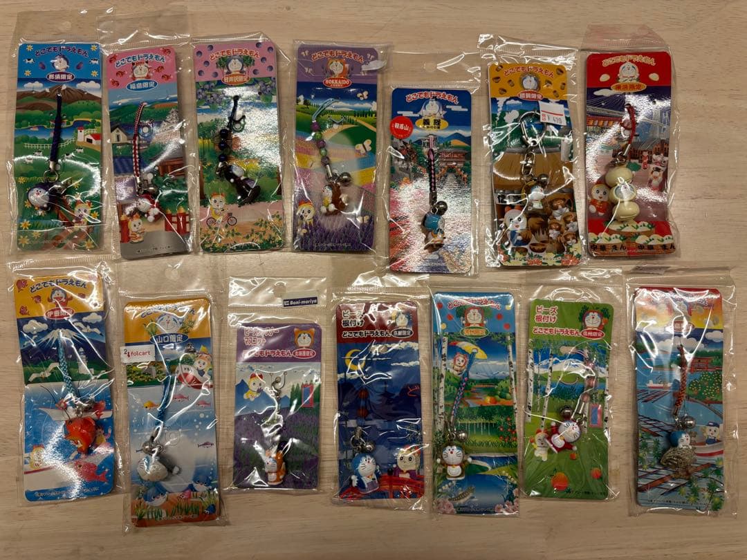 どこでもドラえもん 根付けストラップ 112個 まとめ売り