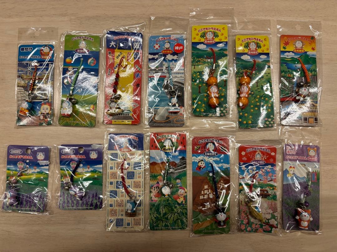 どこでもドラえもん 根付けストラップ 112個 まとめ売り