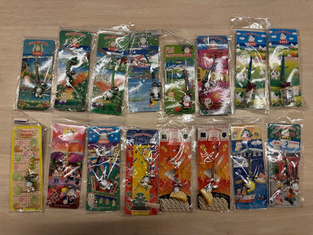 どこでもドラえもん 根付けストラップ 112個 まとめ売り