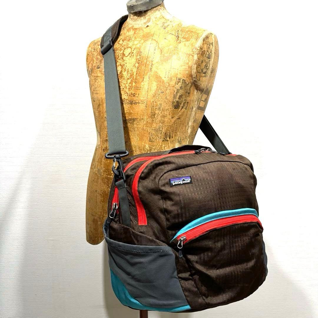 良品 茶 パタゴニア ワイトワイアブリーフ メッセンジャー バッグ 49017