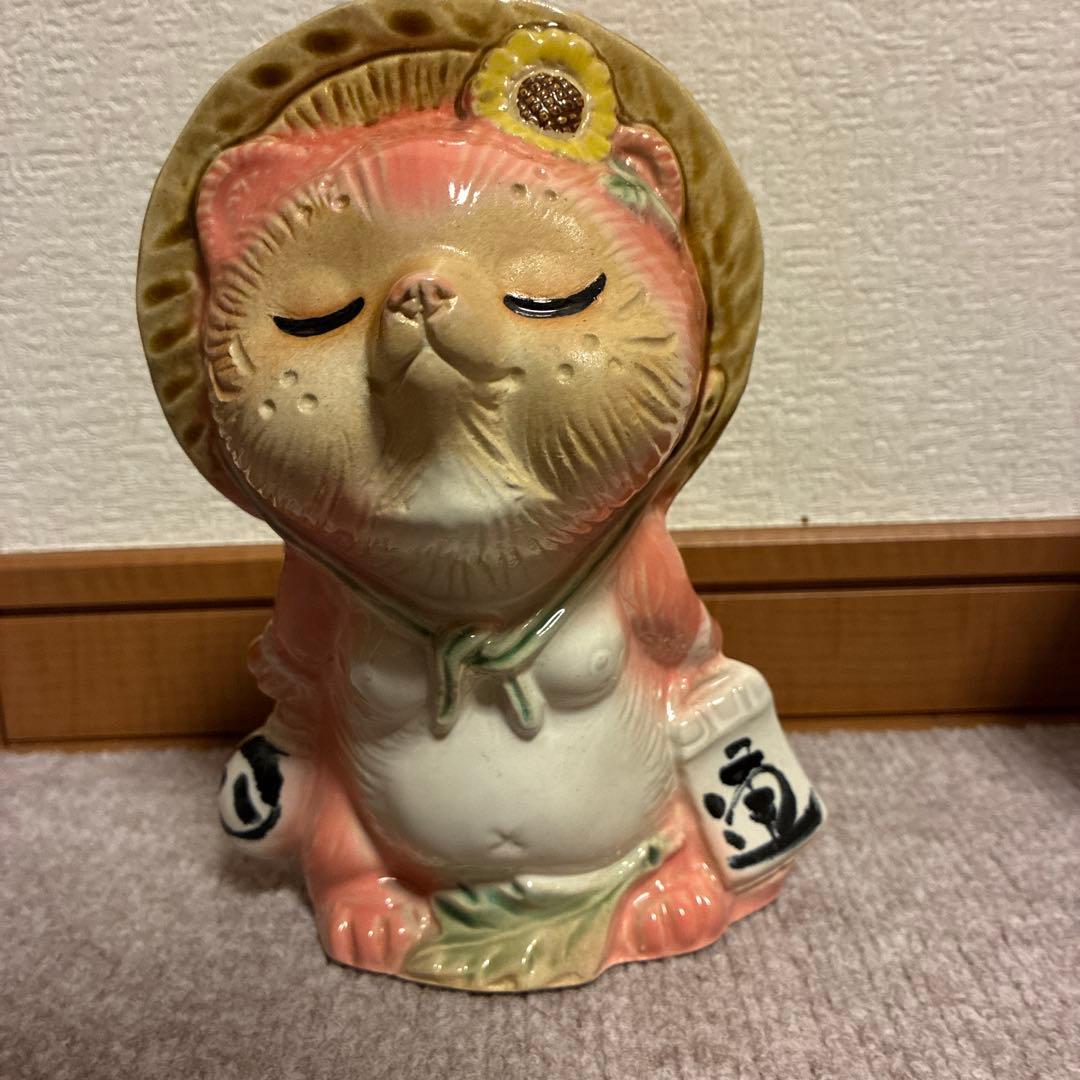 信楽焼　ペアたぬき