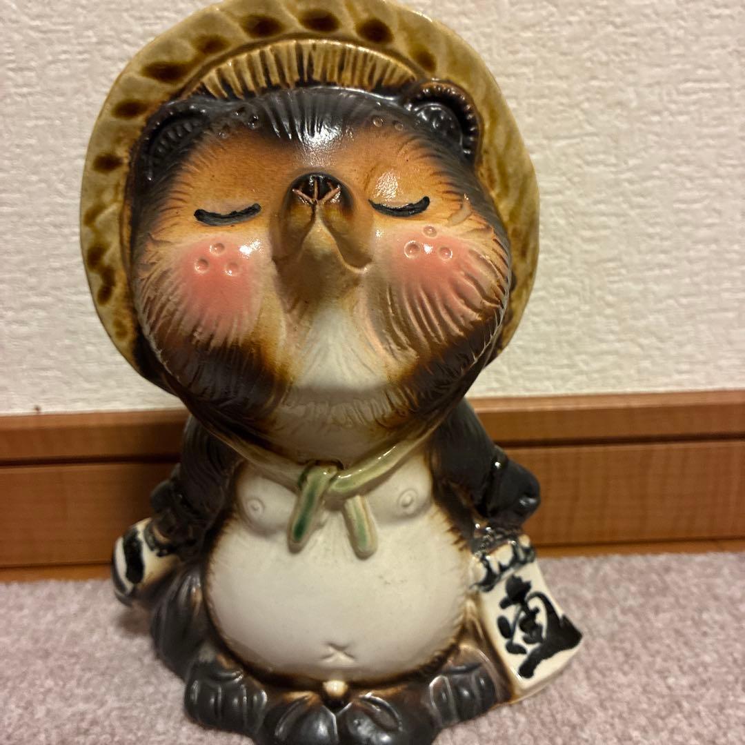 信楽焼　ペアたぬき