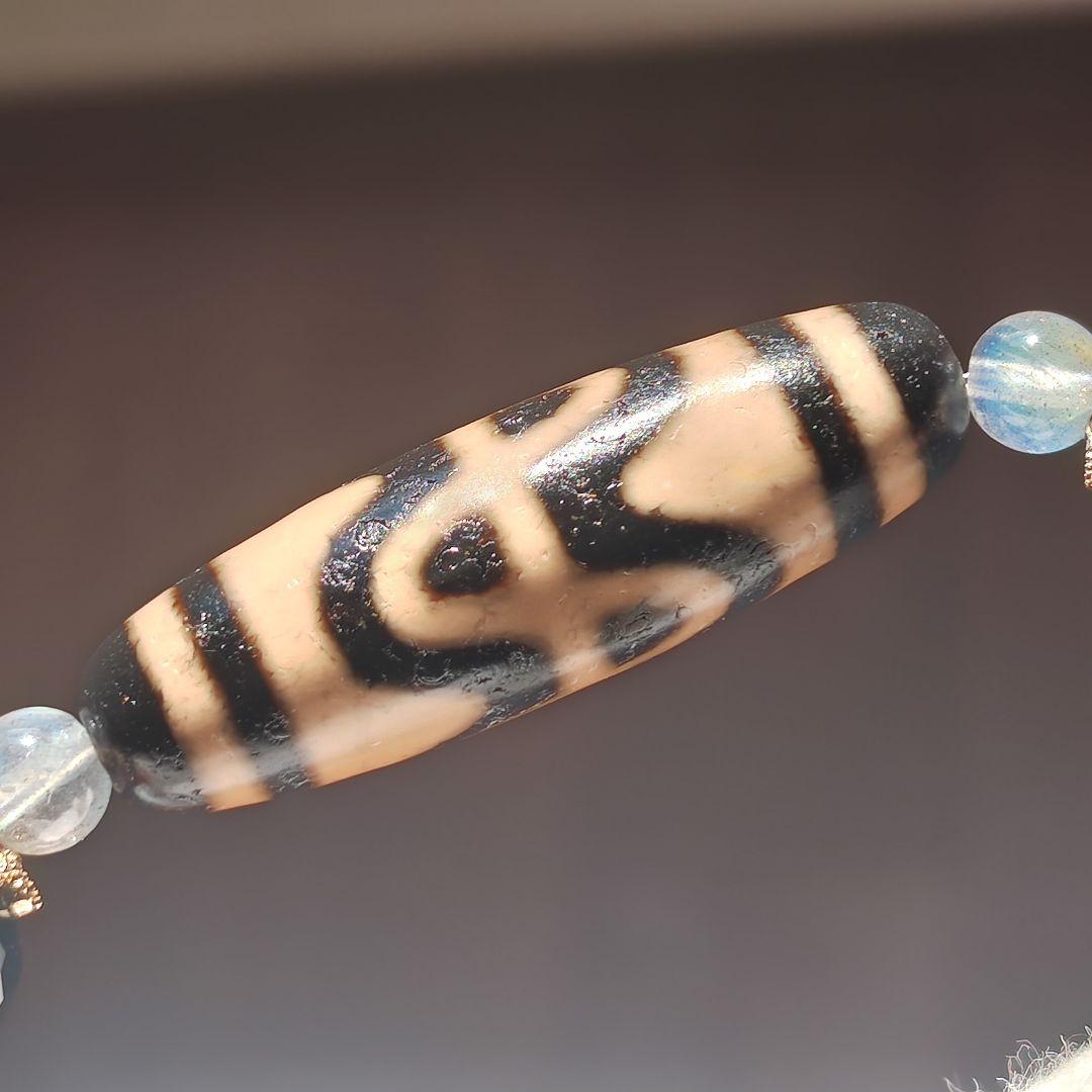 新作♡馬蹄痕付き✡六辨蓮花天珠ブレス