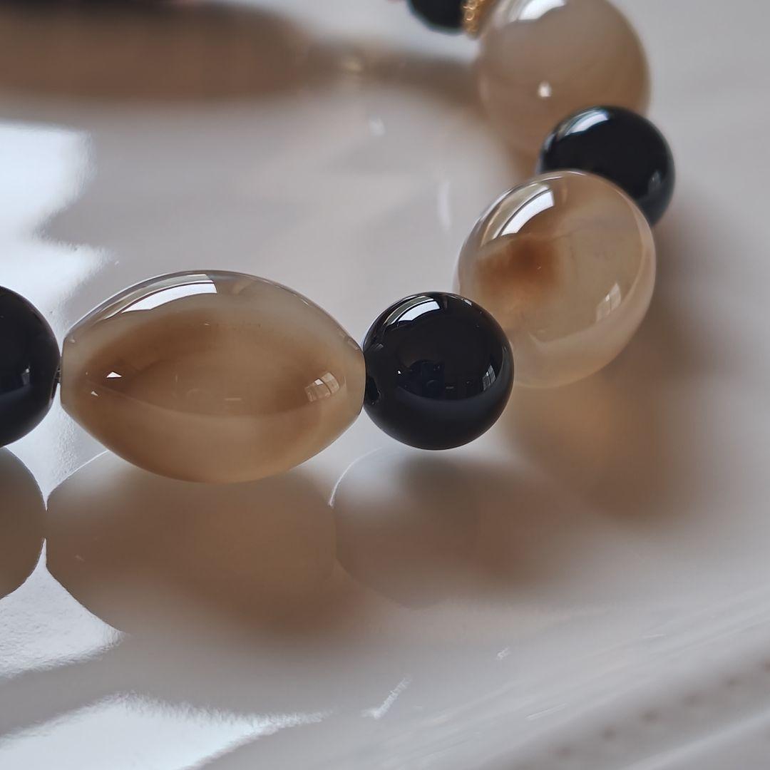 新作♡馬蹄痕付き✡六辨蓮花天珠ブレス