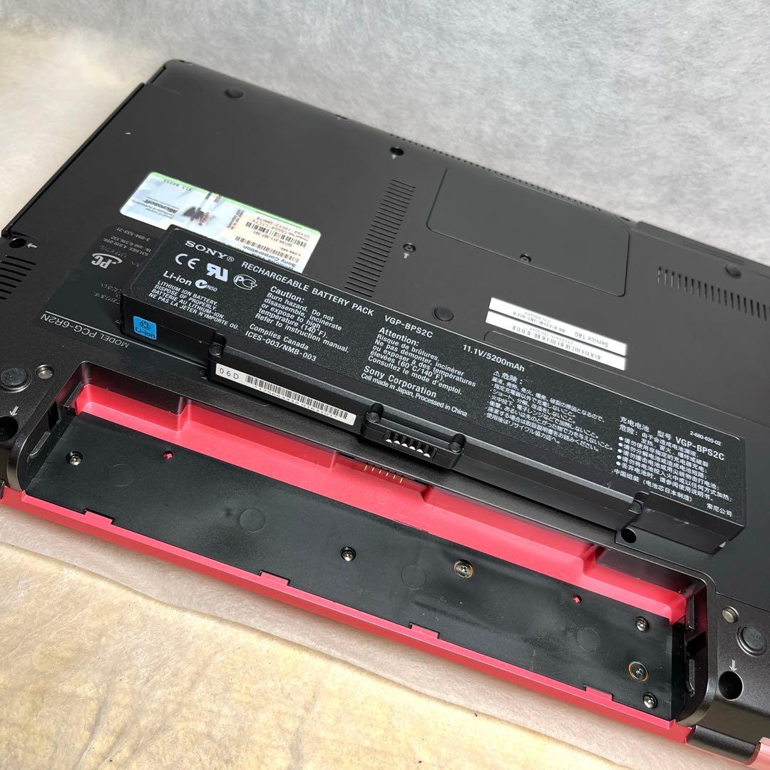 【動作確認済】SONY VAIO PCG-6R2N ノート型パソコン