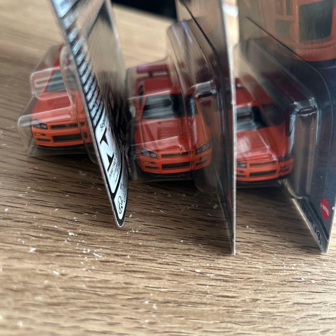 ホットウィール　ワイルドスピード　GT-R (BNR34) 3台セット