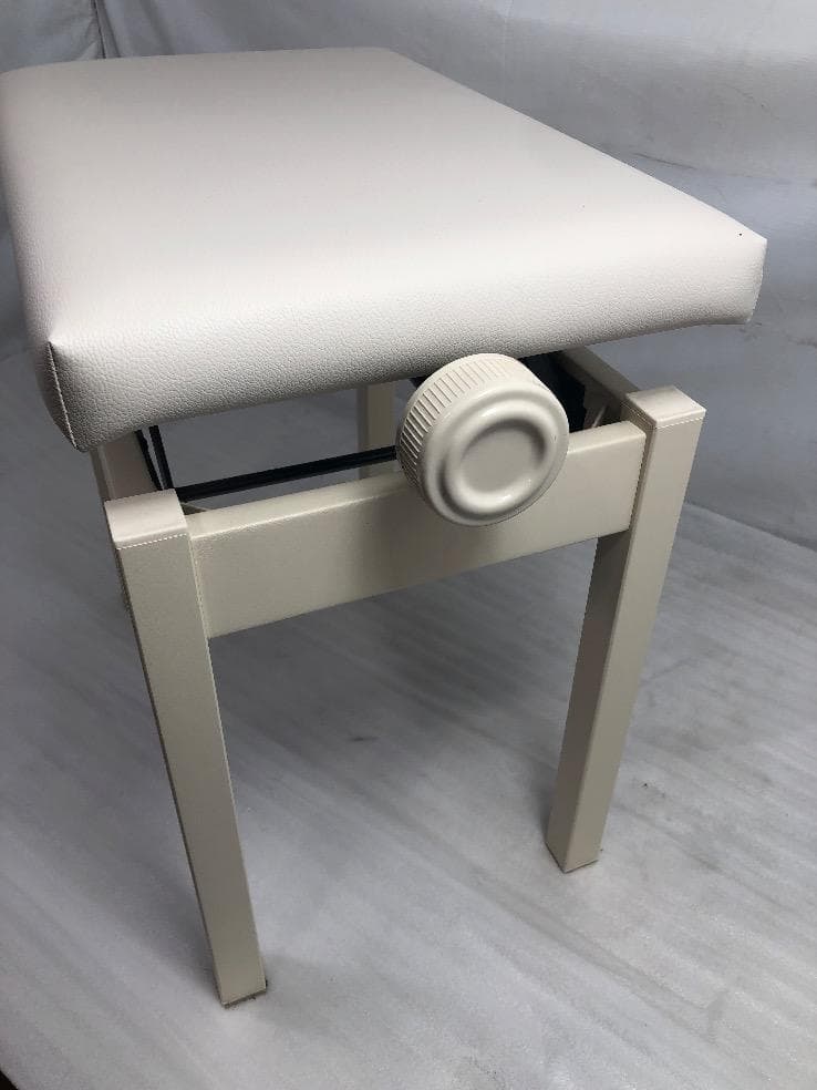 ※83256※KAWAI　ピアノ椅子（ホワイト）★送料無料