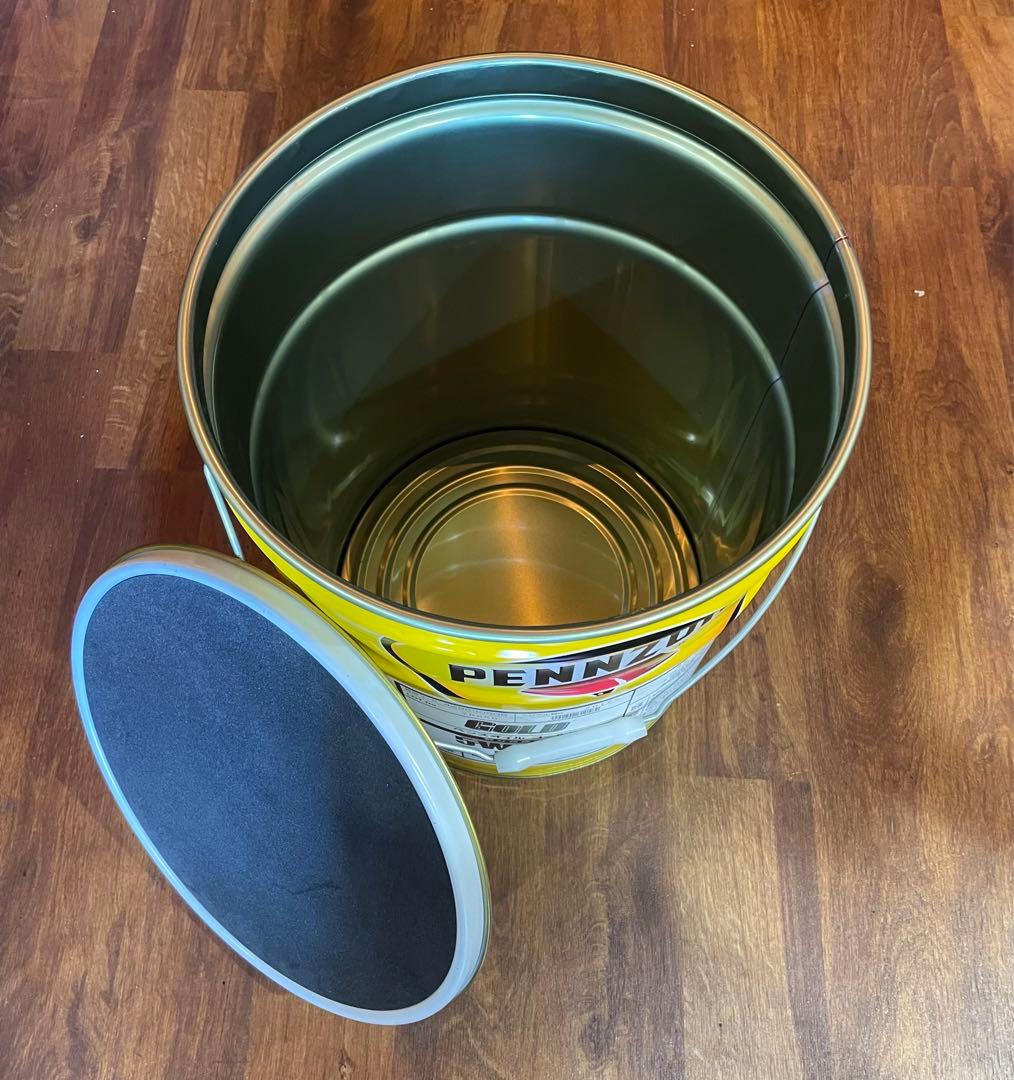 ペンズオイル 空き缶 ペール缶チェア ペール缶小物入れ