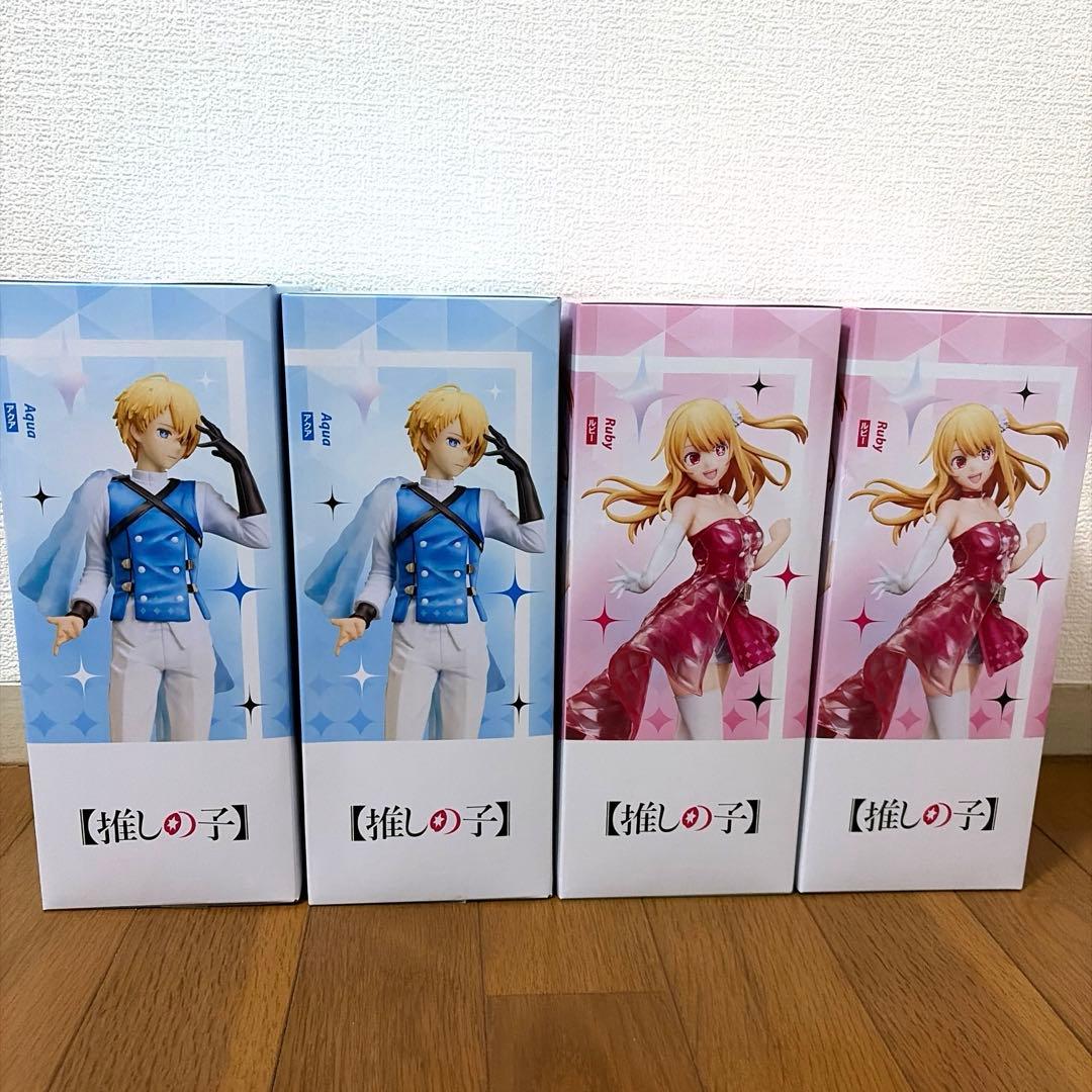 推しの子　1/7スケールフィギュア　アクア／ルビー　フィギュア4個セット