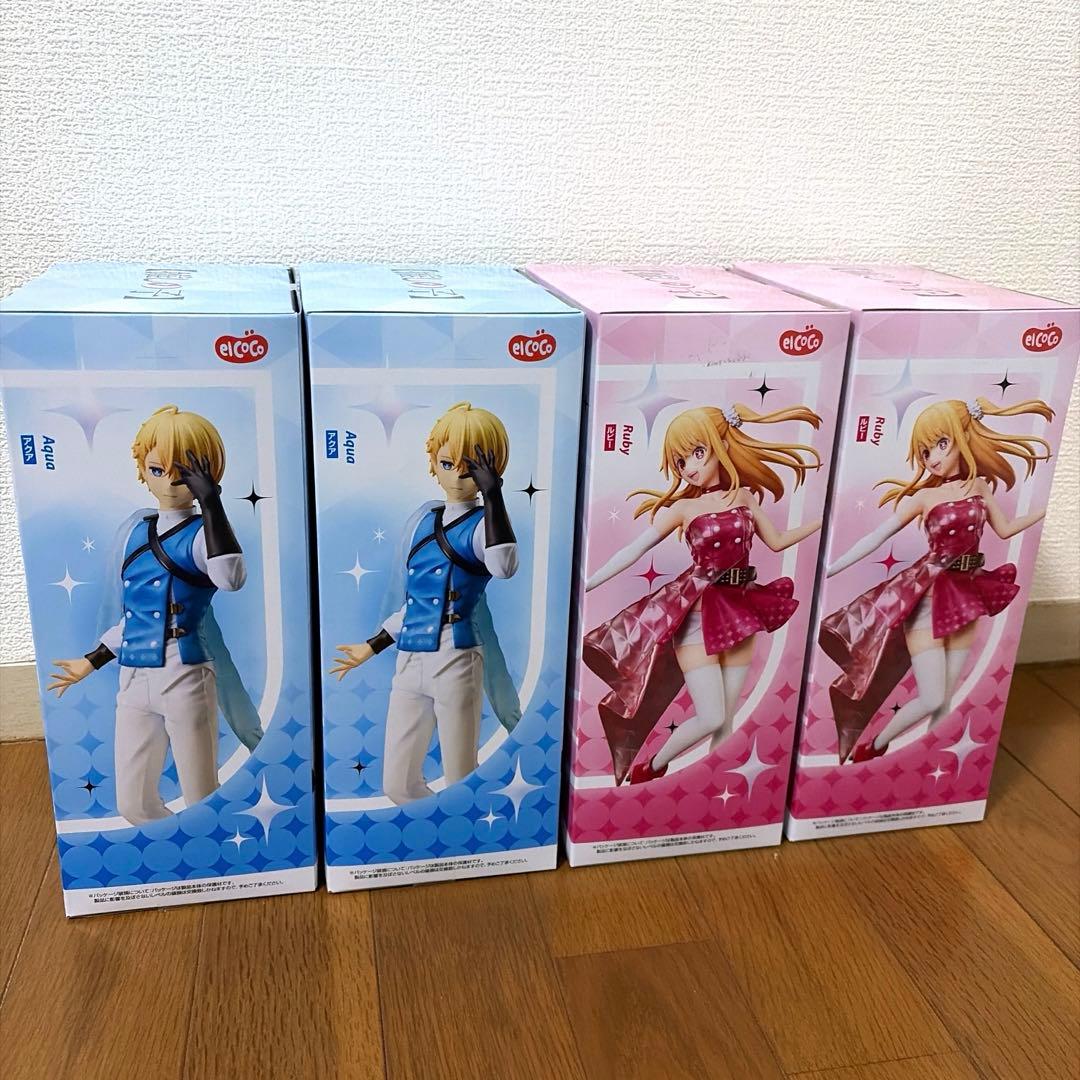 推しの子　1/7スケールフィギュア　アクア／ルビー　フィギュア4個セット