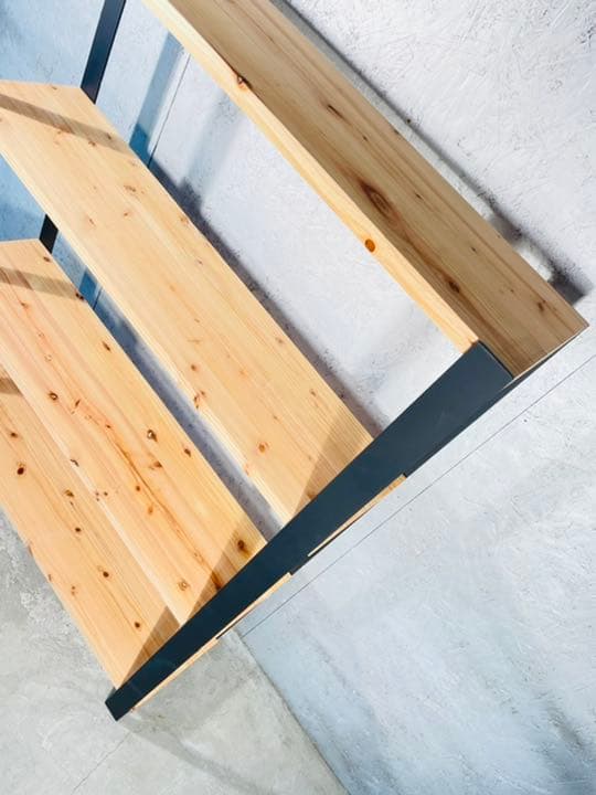 棚 ラック アイアン家具 シェルフ 無垢板 杉板
