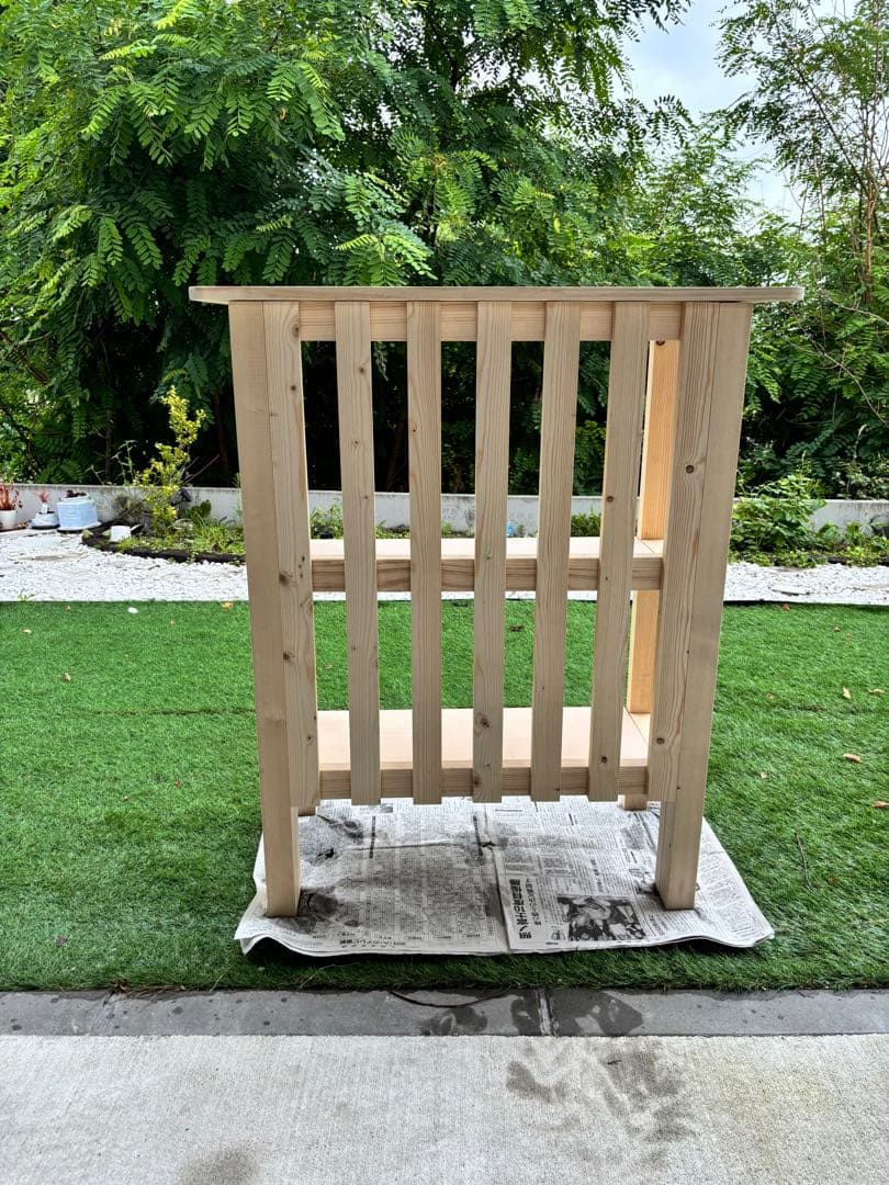 手作り　 レジカウンター　2段オープンシェルフ　マルシェ　イベント　出店