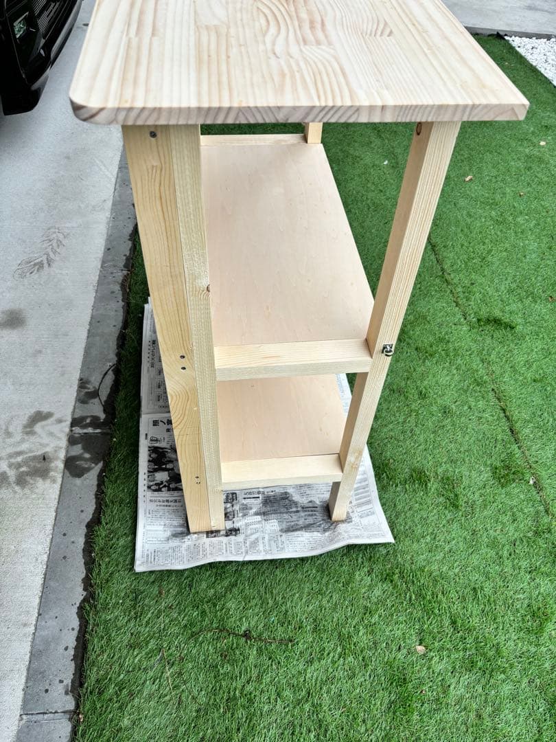 手作り　 レジカウンター　2段オープンシェルフ　マルシェ　イベント　出店