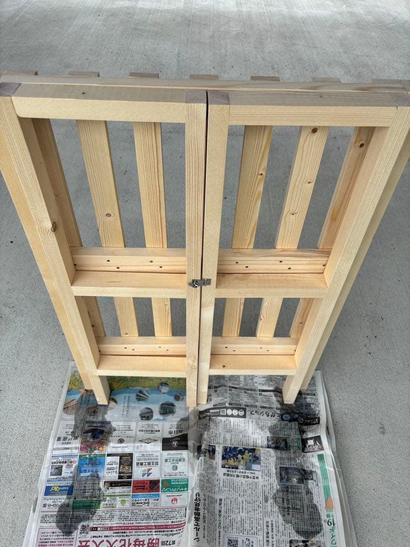 手作り　 レジカウンター　2段オープンシェルフ　マルシェ　イベント　出店