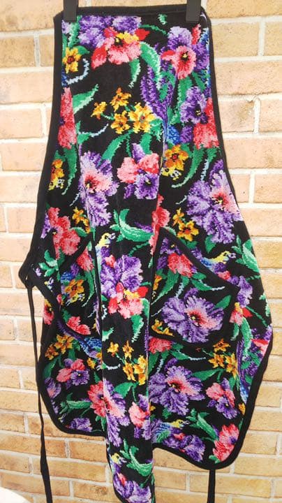 エプロン　シェニール織