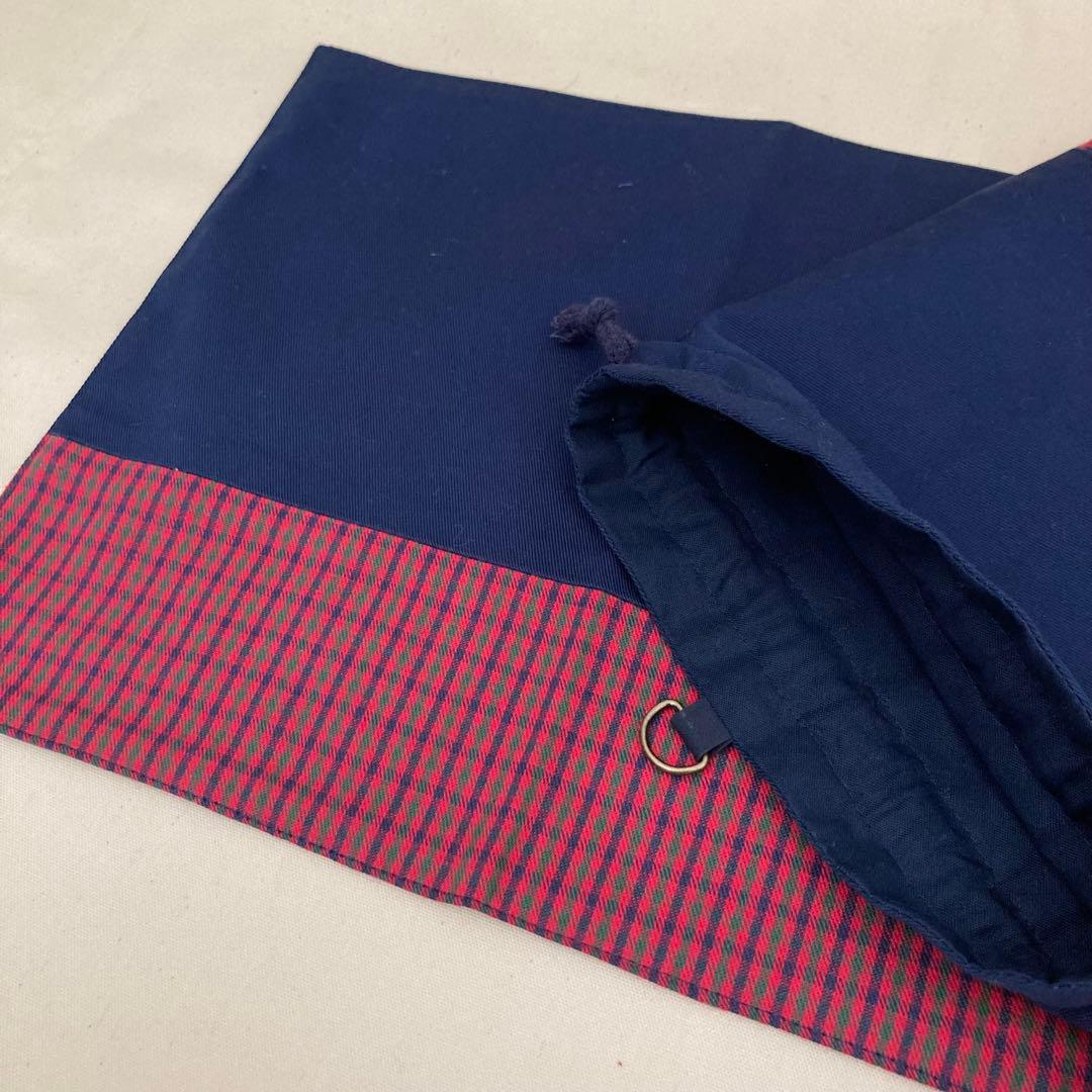 【受注】《ファミリア好きの方に》通園通学グッズ　5点セット　赤チェック