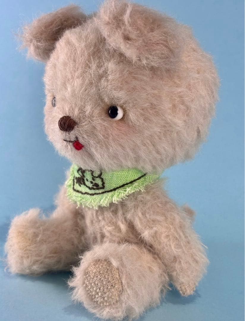 クッキーカラー仔犬 アーティストベア 海外作家様 ハンドメイド ぬいぐるみ 置物