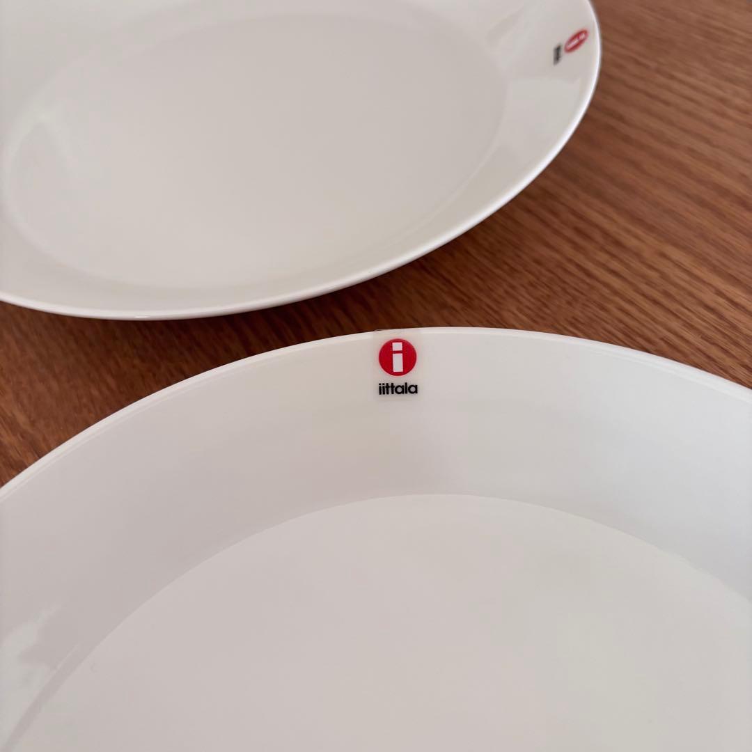 未使用  21㎝ プレート ホワイト 2枚 フィンランド製