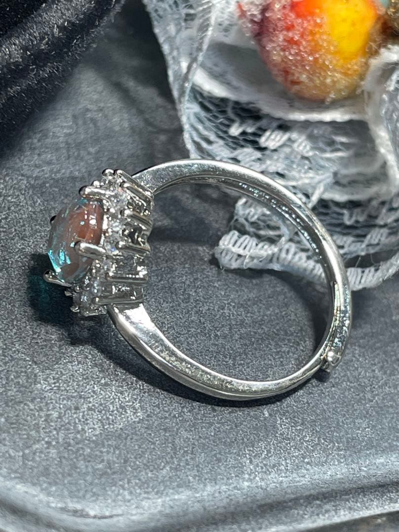 【saphiret】7㎜アンティークサフィレット　シルバーリング