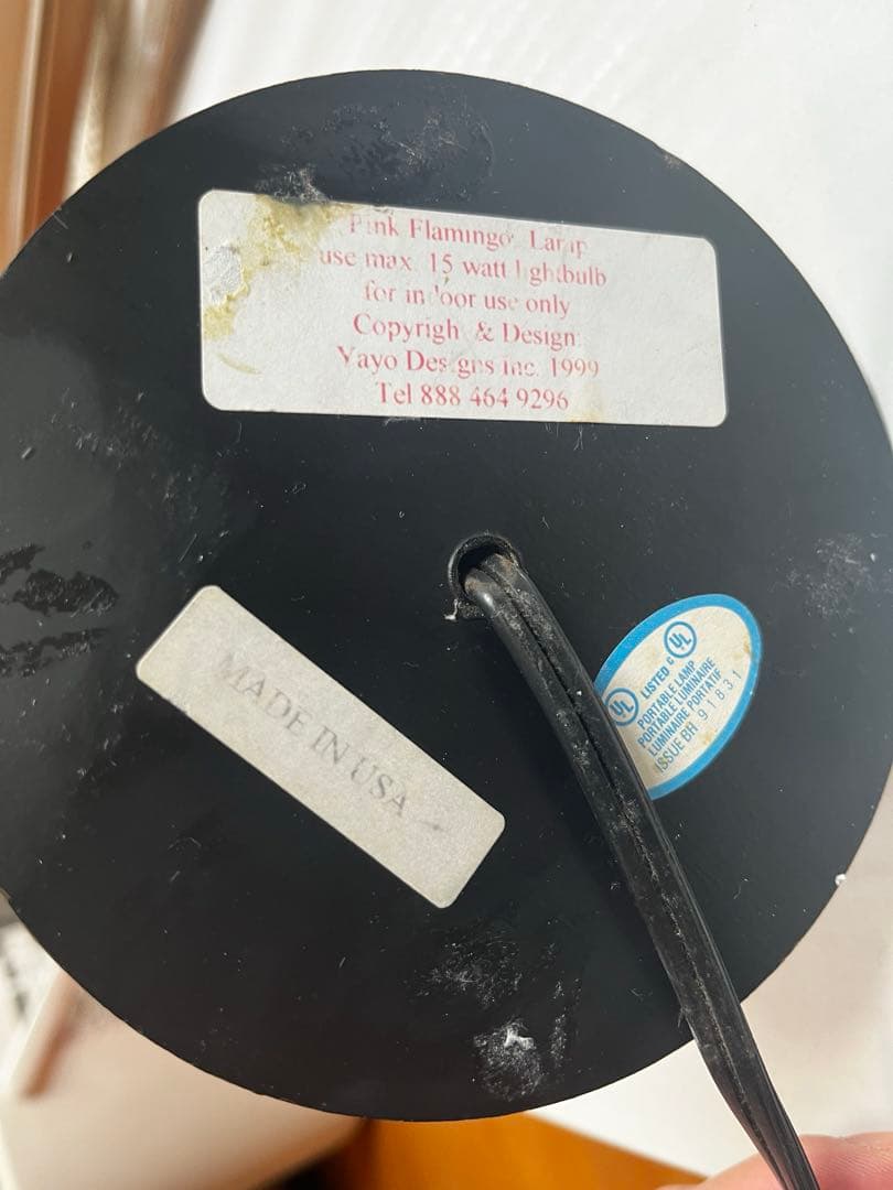 フラミンゴ ライトスタンド 平成 インテリア MADE in USA